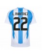 Muži Futbalové oblečenie Argentína Lautaro Martinez #22 Copa America 2024 Krátky Rukáv - Domáci